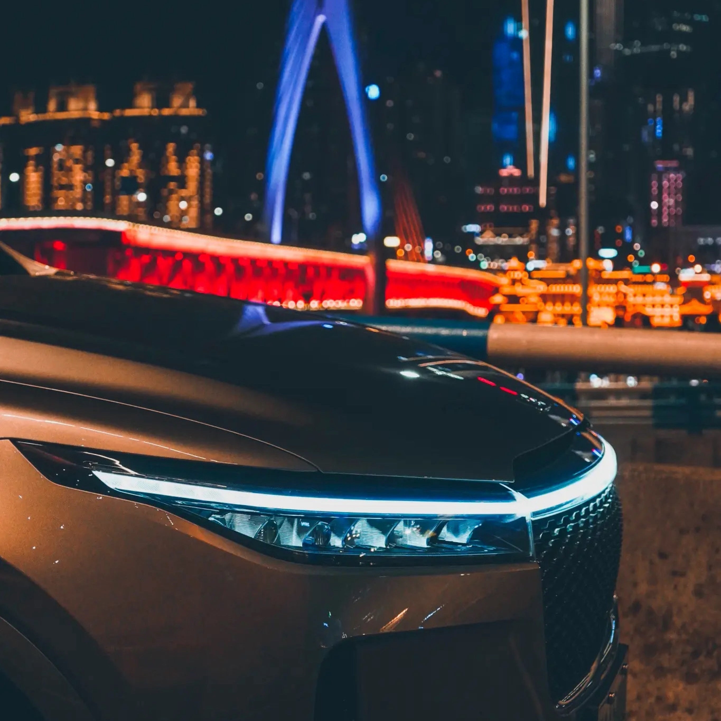 Start-Scan Car LED Hood Light - 12V, Universal, No Battery Needed, High-Intensity LED for Motor Vehicles, Ideal for Starting Engines, Engine Start Light|Modern Car Accessory|Durable Construction, Car Light Accessories