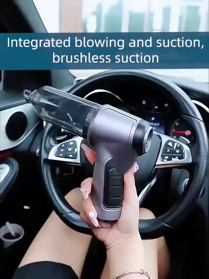 1PC Mini Powerful Car Vacuum Cleaner, Wireless Home Cleaning Robot, Blow And Suction Integrated Vacuum Cleaner, Suitable For Cleaning Homes, Keyboards, Sofas, And Both Wet And Dry Vacuum Cleaners Vacuum Accessories Cleaning S