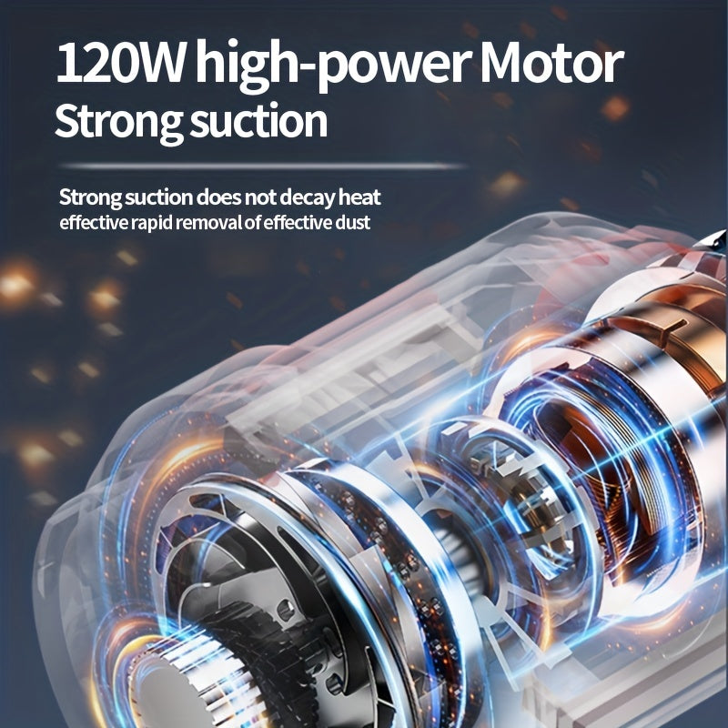 Car mounted vacuum cleaner, handheld, powerful, high-power, ultra strong suction, small mini handheld vacuum cleaner for use in vehicles