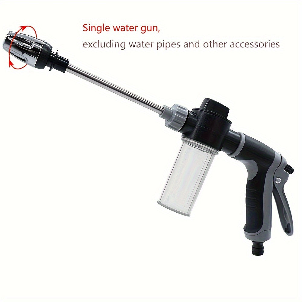 1pc High-Pressure Car Wash Water Gun, Durable Plastic, Garden Hose Nozzle, Multi-Functional Watering Tool, Powerful Cleaning for Cars & Gardens