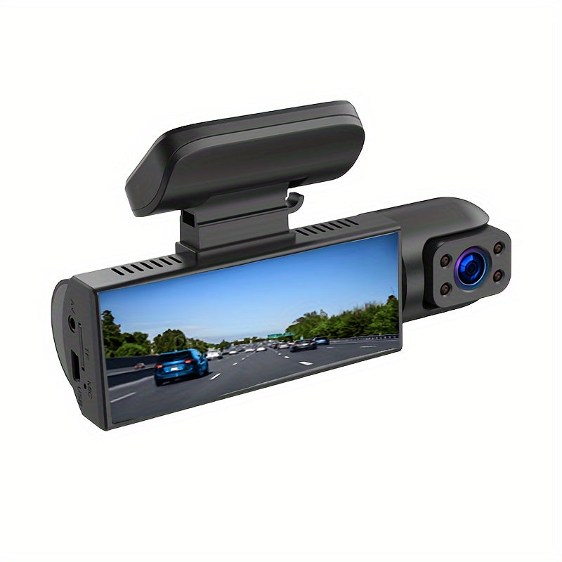 1080P Dual Camera Dash Cam For Cars With IR Night Vision, Loop Recording, And Wide Angle Lens-3.16 Inch IPS Screen, with 32GB SD Card Optional.