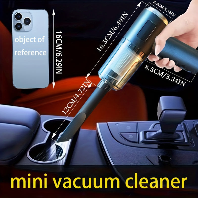 1 Piece High Suction Cordless Car Vacuum Cleaner-9000PA, Lightweight, Portable And Suitable For Home And Car Cleaning