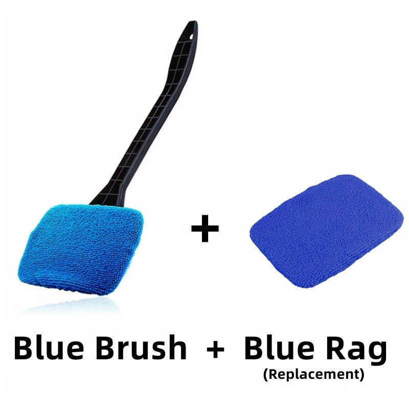 Car Window Cleaning Brush Kit for Windshield Cleaning Tools, Interior Car Wiper with Long Handle, Automotive Accessories.