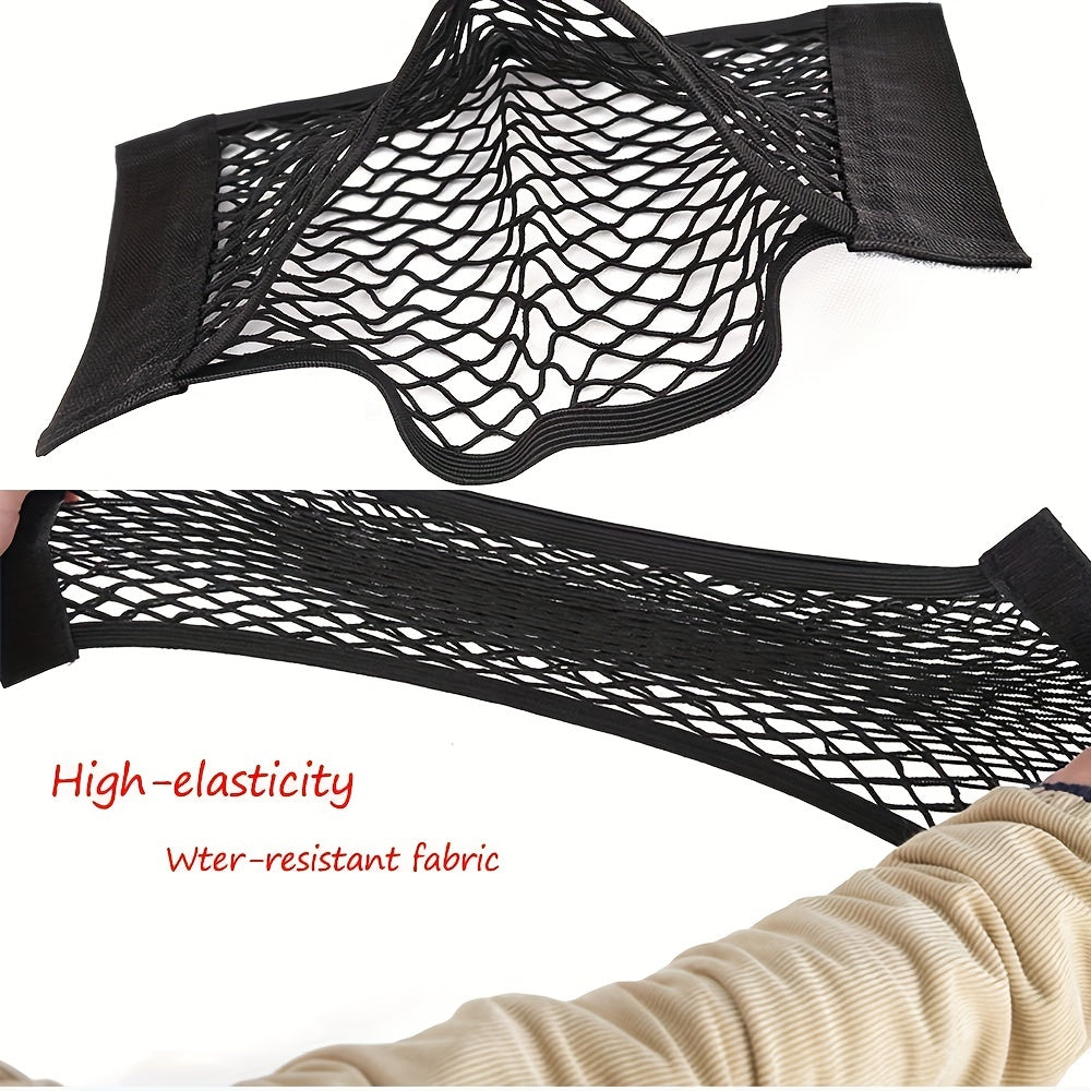Car Storage Nets Mesh Cargo Net Universal Trunk Organizer Net Rear Seat Nylon Car Storage Net Wall Sticker Organizer Pouch Bag For Car Trunk Storage