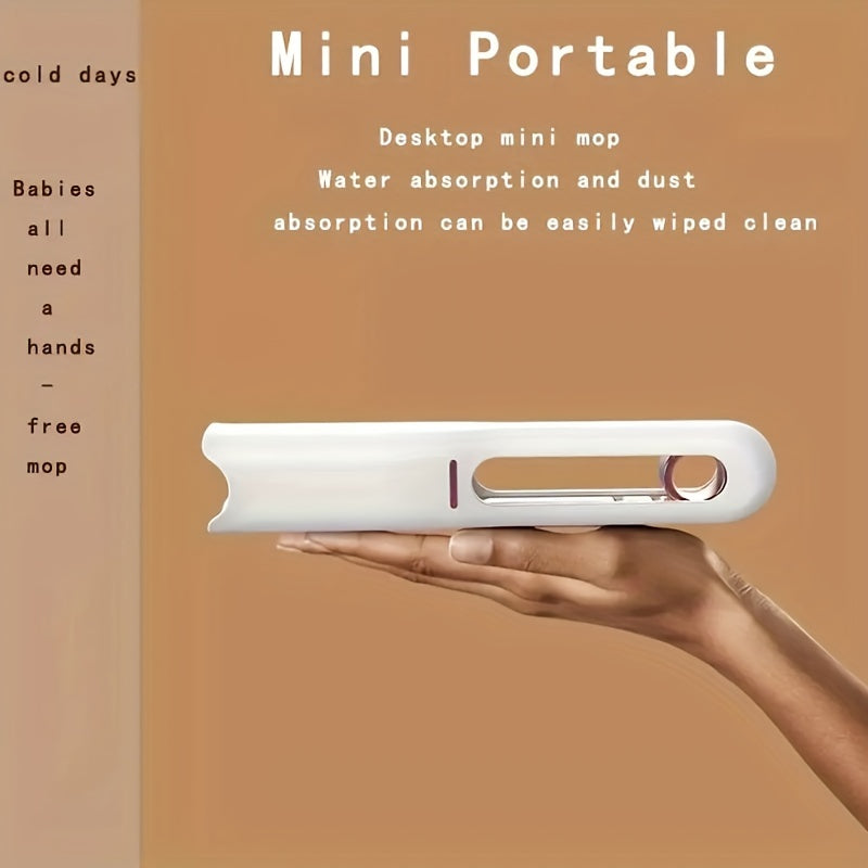 1pc Hands-Free Sponge Mop - Super Absorbent Multipurpose Mop with Easy Wash Design for Bathroom, Car, Window Cleaning - Home & School Supplies