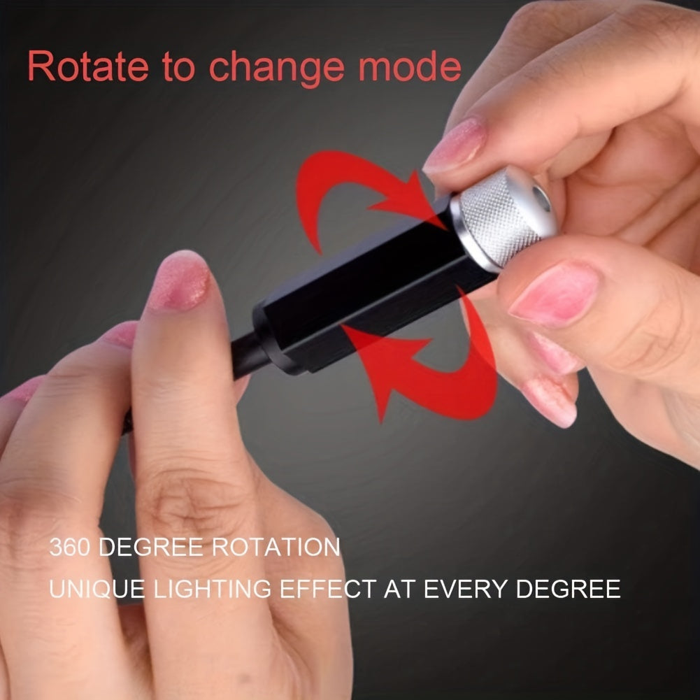 1pc Star Projector Night Light, USB Car Roof Atmosphere Lights, Portable Adjustable Romantic Interior Car Lights, Portable USB Night Light Decorations For Car, Ceiling, Bedroom