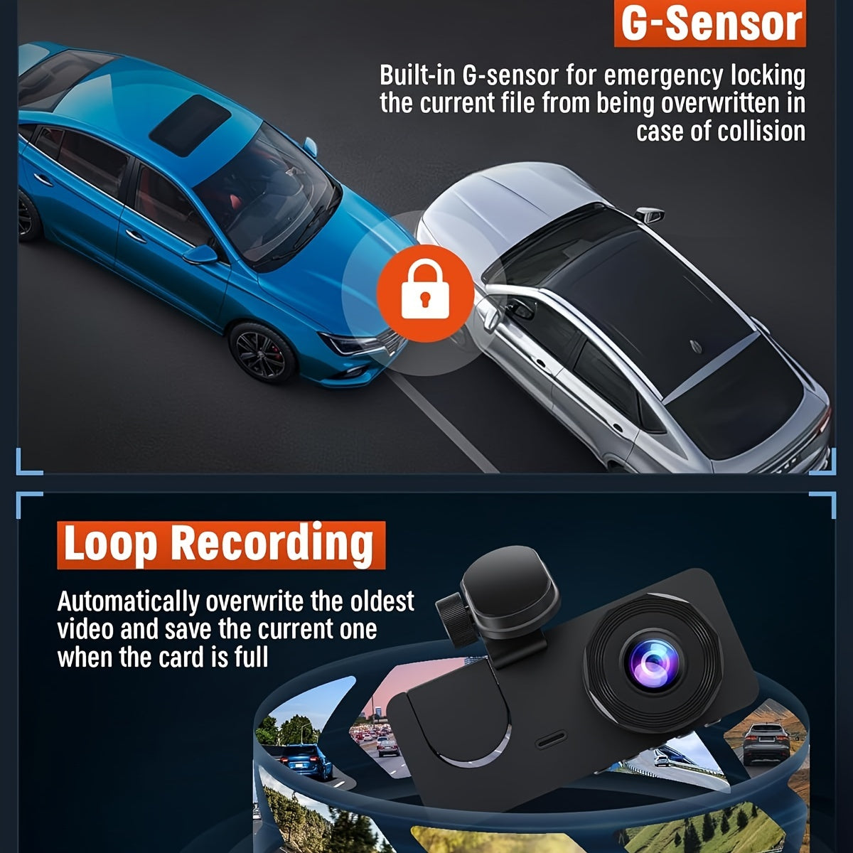 Dash Cam For Cars, 4K UHD Dash Camera for Cars Front And Inside And Behind, Car Camera With IR Night Vision, Loop Recording, Wide Angle Car DVR Camera With 3.16 Inch IPS Screen, Dual Lens Car Dashboard Video Cam