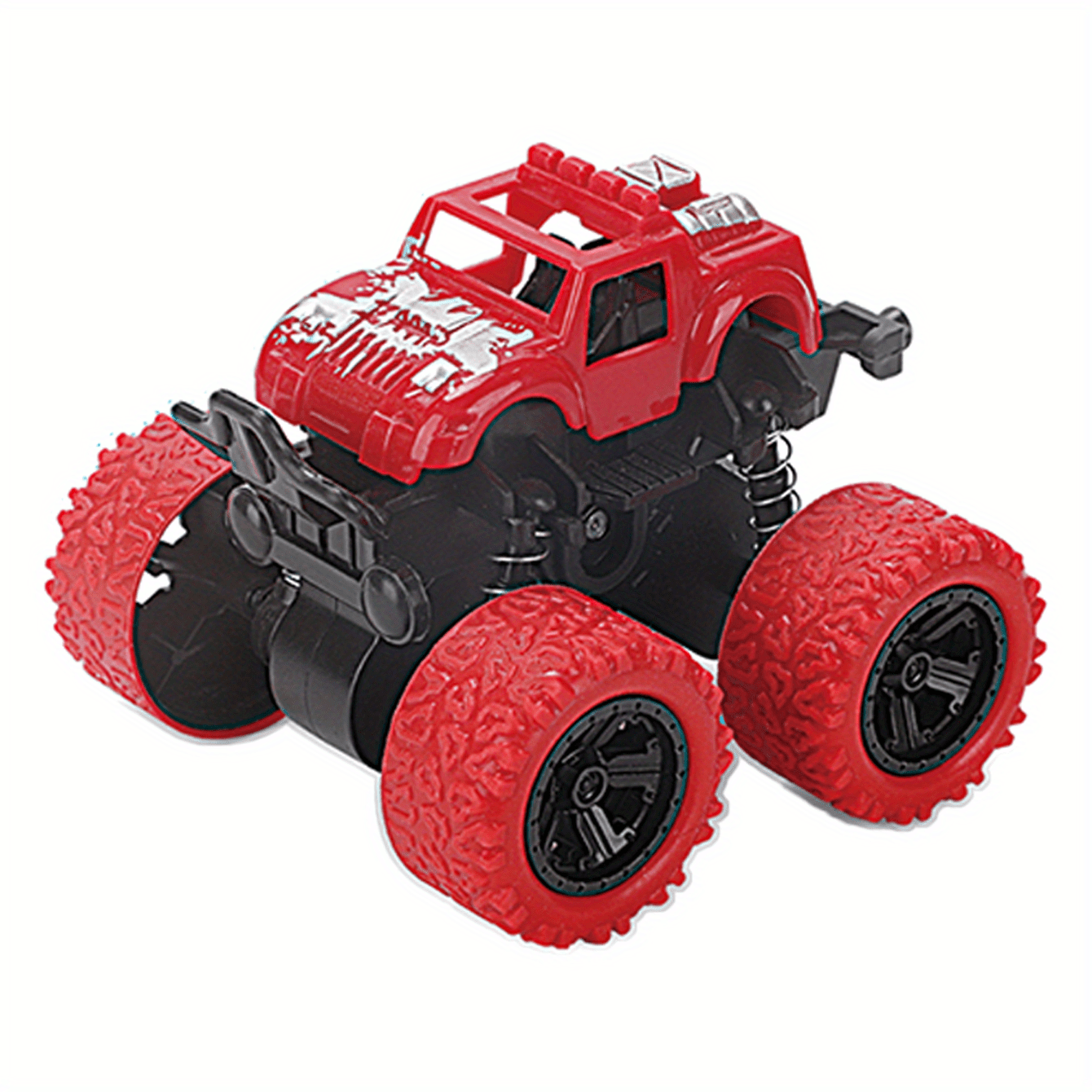 1pc Four-wheel Drive Two-way Inertial Off-road Stunt Car Can Rotate With 360° Stunt As Halloween Gift