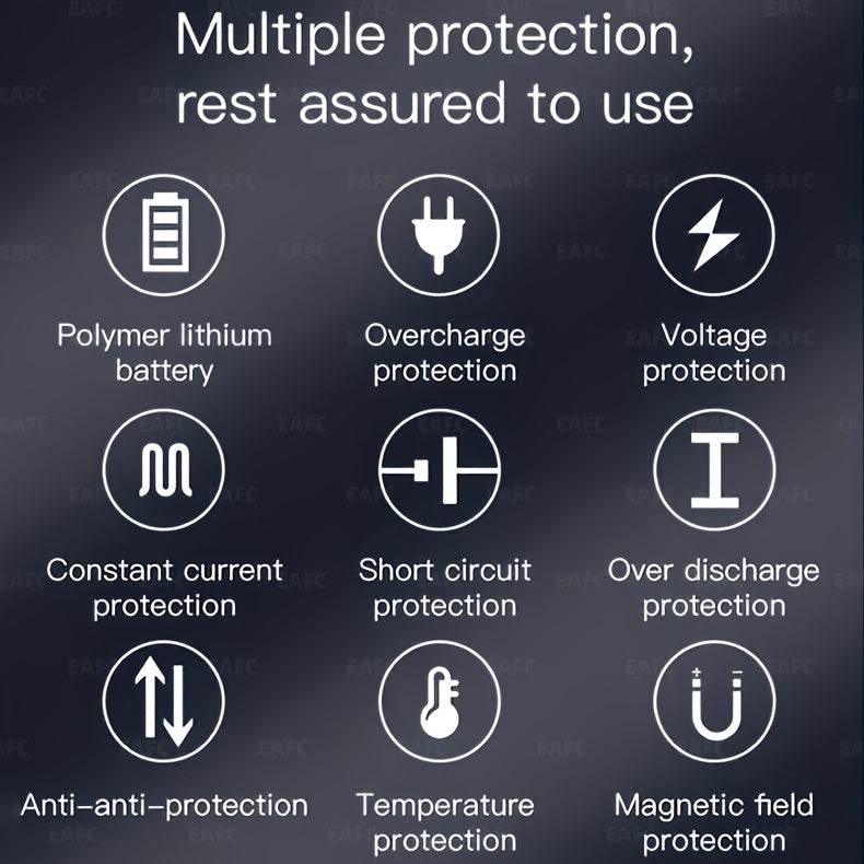 Portable Car Jump Starter Power Bank - 12V Auto Starting Device with LED Light, Supports 12V Gasoline Cars Up to 3.0L, Emergency Booster for Safe and Reliable Jump Starting