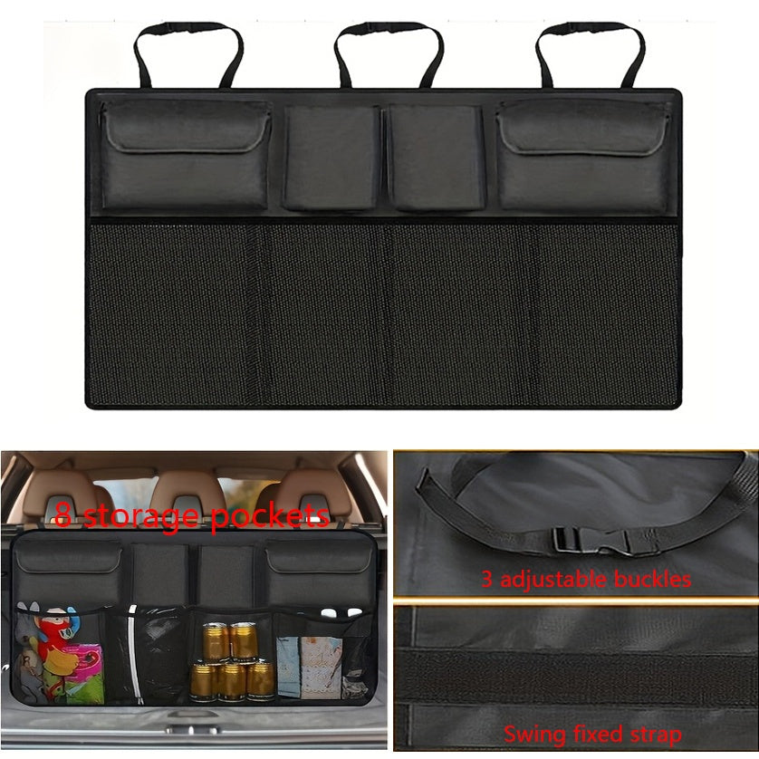 [Car Trunk Storage] 8 Large Storage Bags Car Trunk Hanging Storage Bag | Hanging Car Trunk Storage Bag