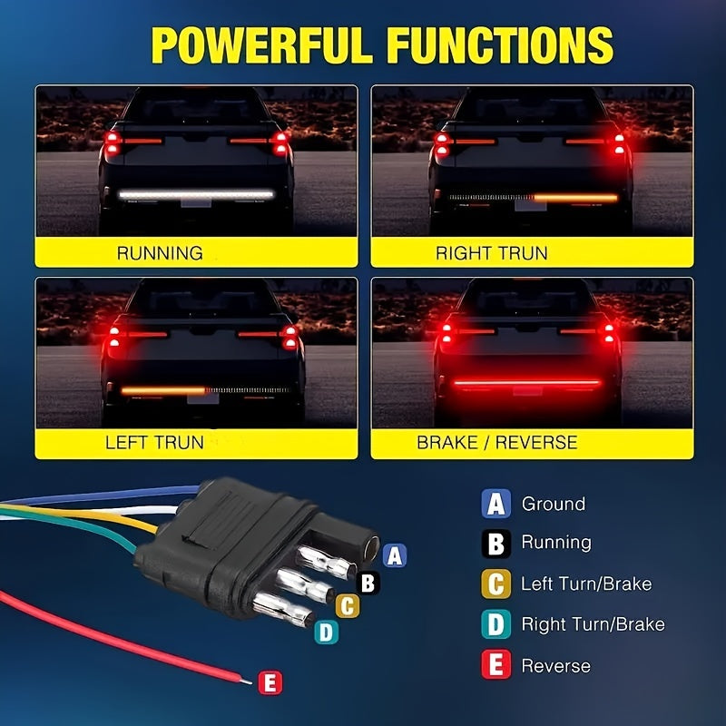 60-INCH LED Rear Lights Rear Door Lights Car LED Lights With Atmospheric LAMP 12V