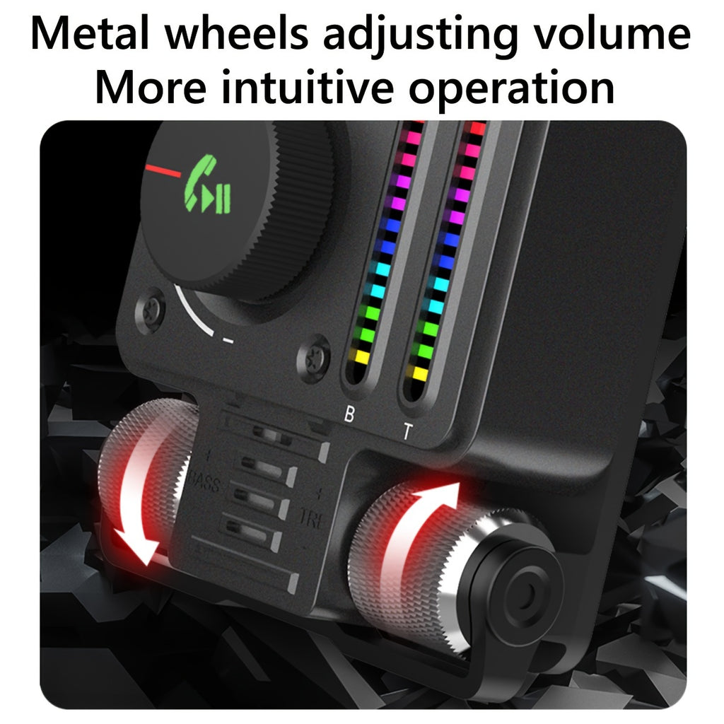 JaJaBor FM Transmitter: Boost Your Car Audio with Treble & Bass Control, 30W Fast Charging, and Hands-Free Wireless Kit