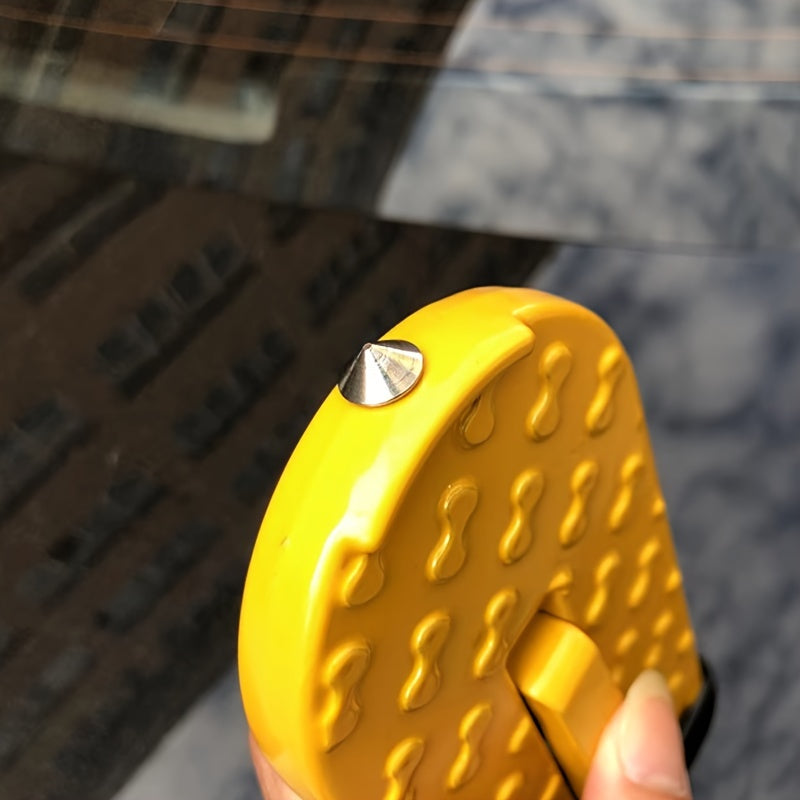 1pc, Car Pedals. The Foot Pedal Is Installed On The Latch, With A Glass Crusher For Easy Access To The Roof. Suitable For Most Cars, SUVs, And Trucks