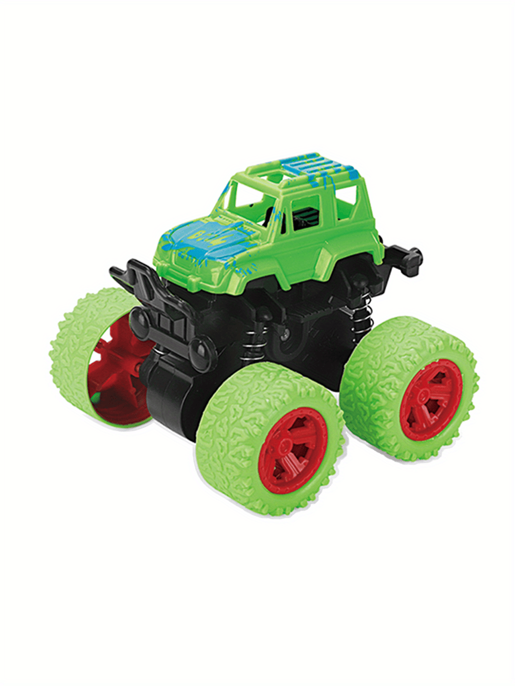 1pc Four-wheel Drive Two-way Inertial Off-road Stunt Car Can Rotate With 360° Stunt As Halloween Gift