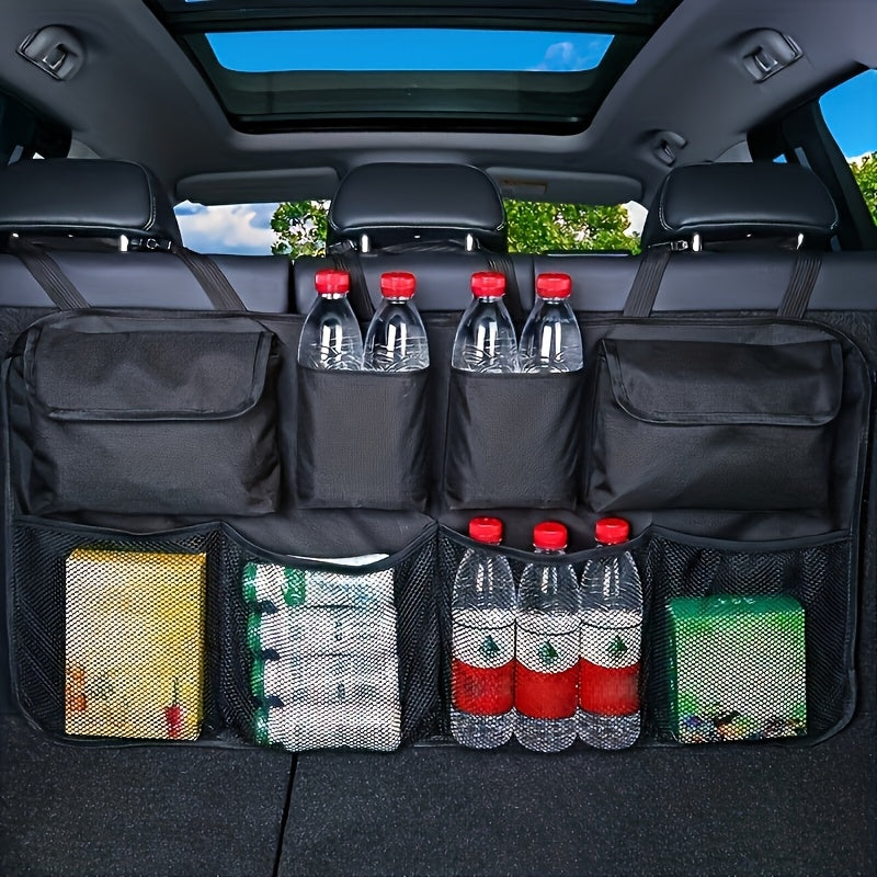 [Car Trunk Storage] 8 Large Storage Bags Car Trunk Hanging Storage Bag | Hanging Car Trunk Storage Bag