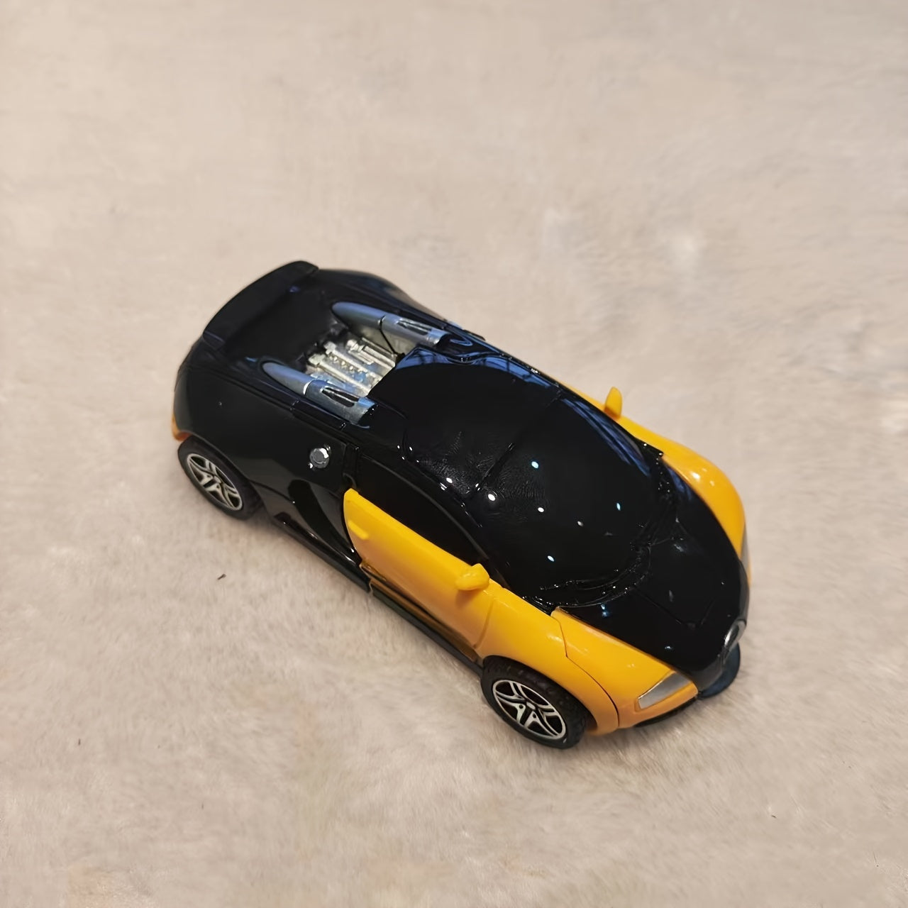 4-In-1 Transforming Robot Car Toy for Kids, Creative ABS Construction, Fun Vehicle to Robot Mode, Ideal Gift for Boys, Mixed Color for Winter