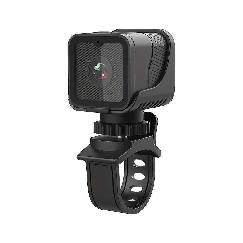 1080P HD Portable Camera with Hotspot Wifi, Motorcycle & Bicycle Dash Cam, Self-Adhesive Mount, Rechargeable Battery, App Control, Compact Design for Outdoor Sports & Cycling, Cycling Accessories, Sleek Gadget, Durable Constr
