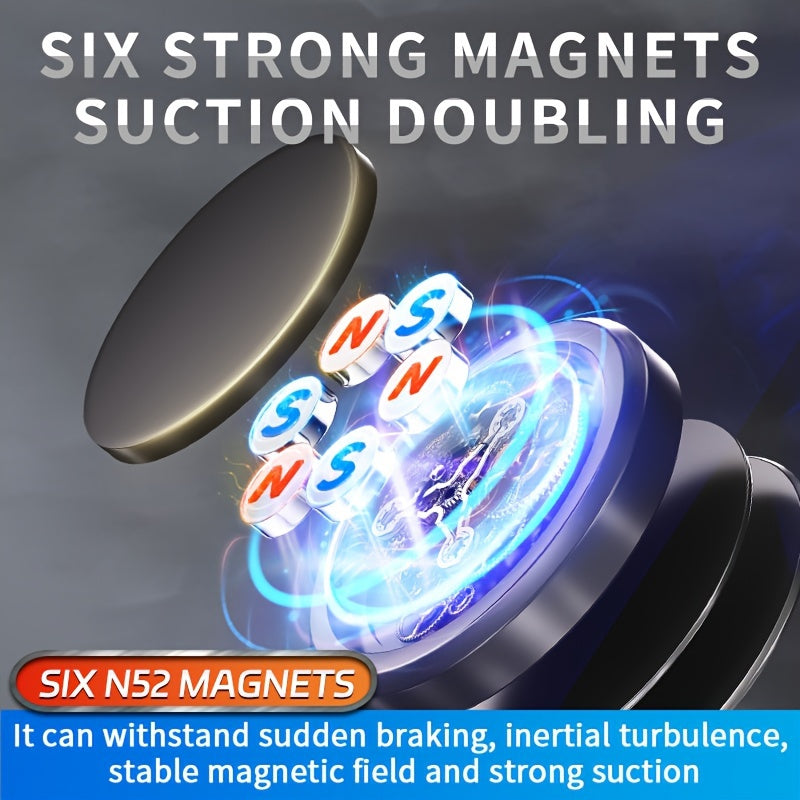 2023 Gravity-Free Revolution Magnetic Phone Car Mount - Effortless Navigation, Secure Universal Fit, Easy Install Stickers - The Ultimate Car Accessory for Safe Driving