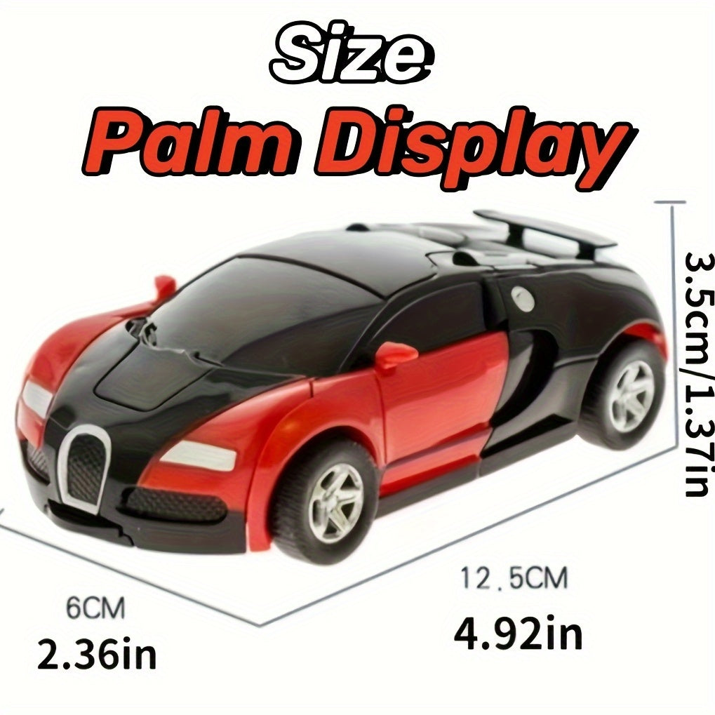 4-In-1 Transforming Robot Car Toy for Kids, Creative ABS Construction, Fun Vehicle to Robot Mode, Ideal Gift for Boys, Mixed Color for Winter