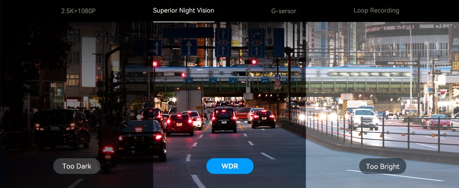 2K UHD Mirror Dash Cam With Backup Cam, AZDOME PG17 12'' Touch Screen Camera for Cars, Front 170° and Rear 150° Wide Visual Angle, Split Screen View Built WiFi, Super Night Vision, Parking Assistance, GPS, WDR, 64G Card Inc