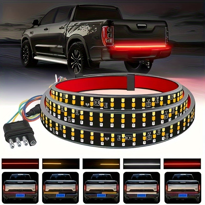60IN Car LED Rear Department Light Strip LED Flow Light Strip Atmospheric Decorative Light 12V